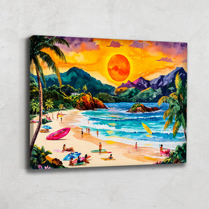 Tableau Paysage Tropical