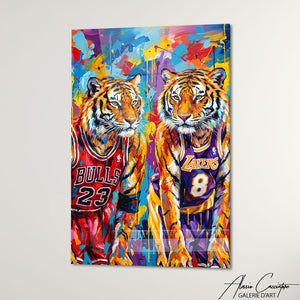 Art Mural Basketball Tableau