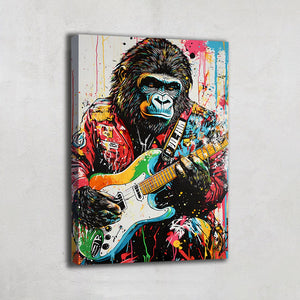 TABLEAU STREET ART GORILLE