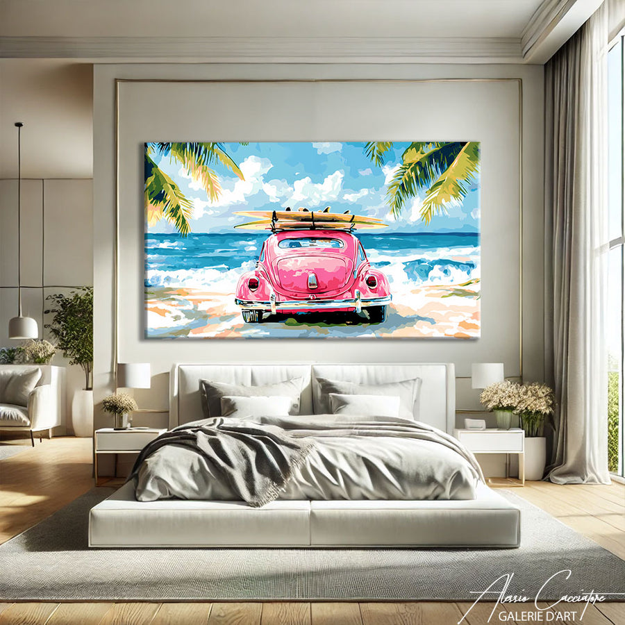 Tableau Mer Surf – mise en situation