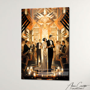 TABLEAU ART DECO CONTEMPORAIN Alessio Cacciatore