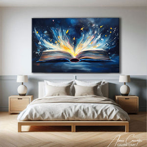 TABLEAU ABSTRAIT BIBLIOTHEQUE AlessioCacciatore