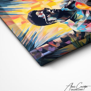 TABLEAU GUITARISTE AFRICAIN Alessio Cacciatore