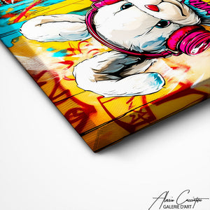 TABLEAU LAPIN GRAFFITI AlessioCacciatore