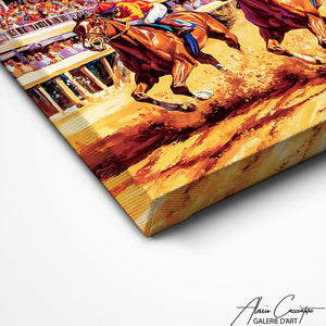 TABLEAU DE CHEVAUX DE COURSE Alessio Cacciatore