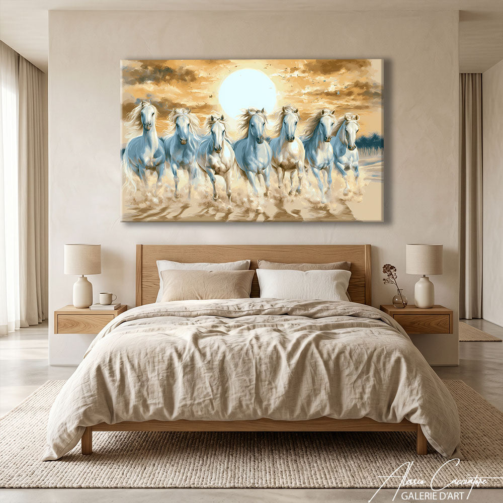 TABLEAUX CHEVAUX BLANCS
