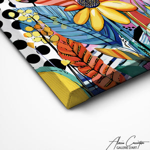 TABLEAU DE FLEURS MODERNE Alessio Cacciatore