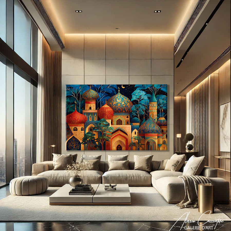 Tableau Marocain Peinture – mise en situation