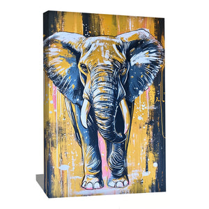 TABLEAU ÉLÉPHANT DORÉ