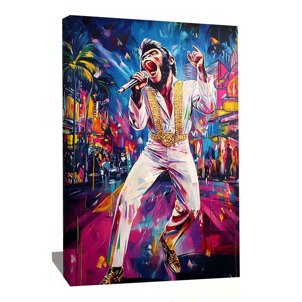 Tableau Singe Rock N Roll Pop