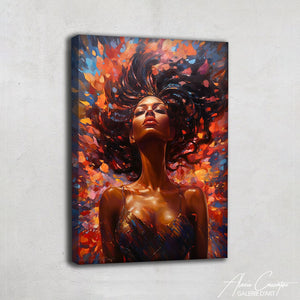 tableau femme africaine