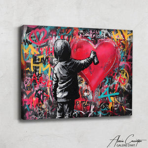 Tableau Street Art Amour