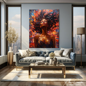 tableau de peinture femme africaine