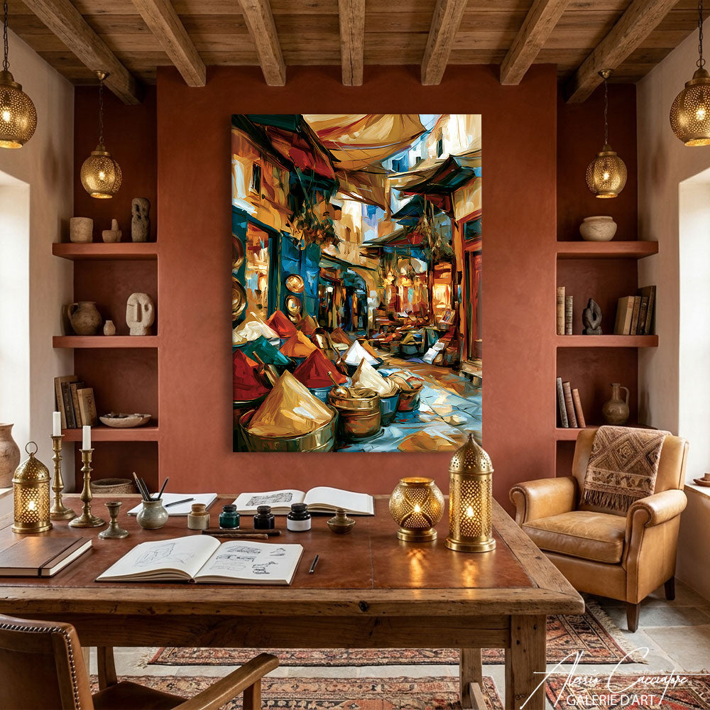 Tableau Abstrait Maroc