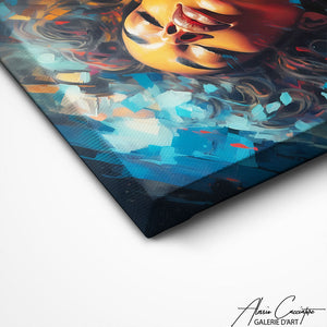 TABLEAU FEMME AFRICAINE ABSTRAITE Alessio Cacciatore