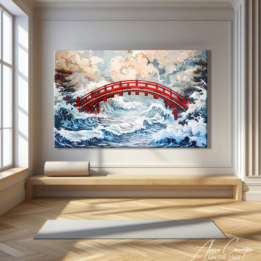 Tableau Mer Japonais – mise en situation