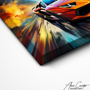 TABLEAU POP ART VOITURE Alessio Cacciatore