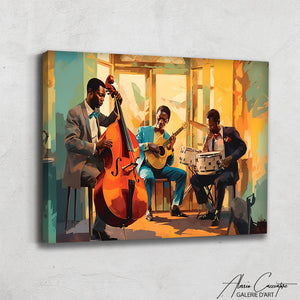 tableau musicien de jazz