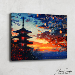 Toile Paysage Japonais