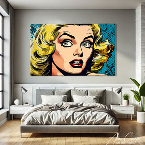tableau pop art femme