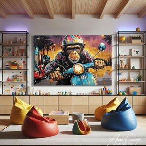 TABLEAU SINGE POP ART