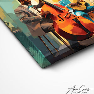 TABLEAU MUSICIEN DE JAZZ Alessio Cacciatore