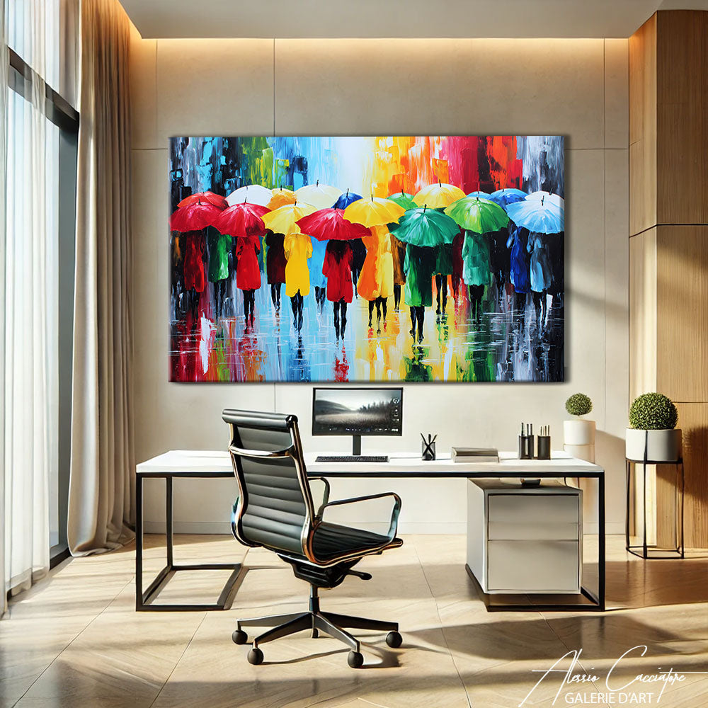 TABLEAU PARAPLUIES MODERNE