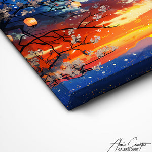 TABLEAU PAYSAGE JAPONAIS AlessioCacciatore