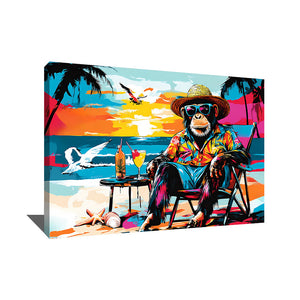 TABLEAU SINGE FUN POP ART