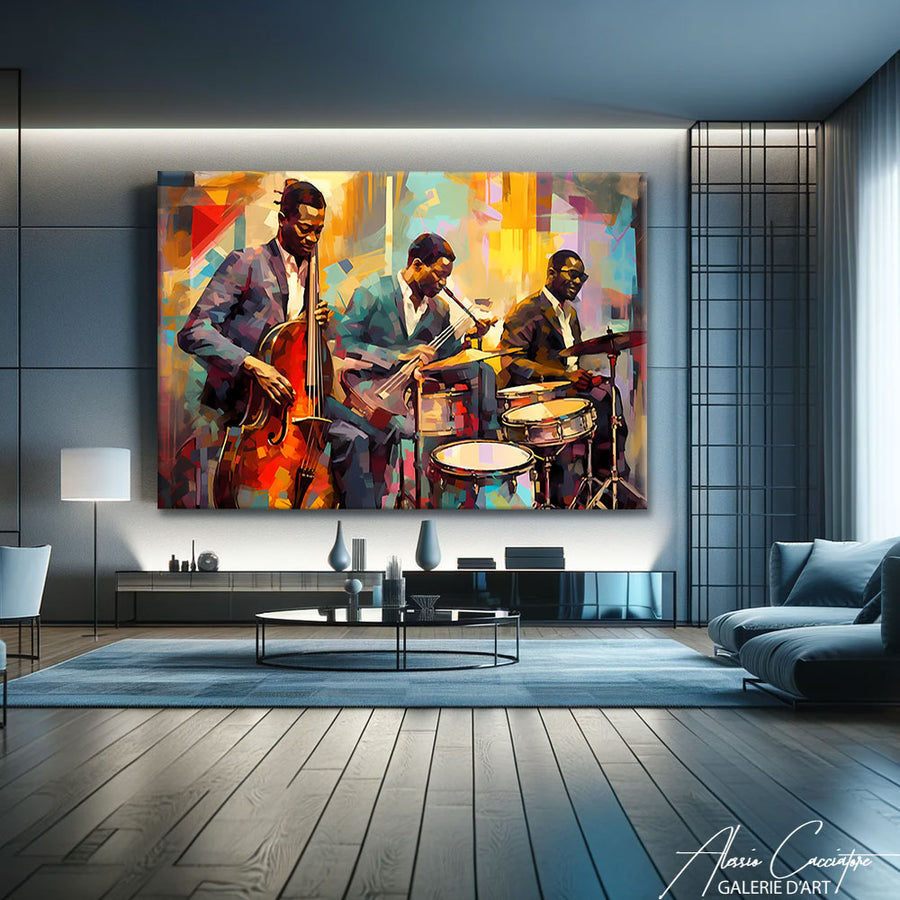 tableau décoration jazz – mise en situation