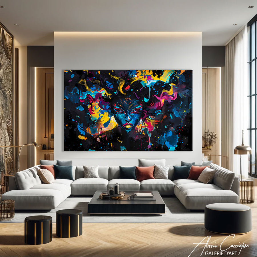 Tableau Marine Contemporain – mise en situation
