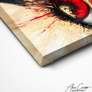 TABLEAU ABSTRAIT OEIL ROUGE AlessioCacciatore