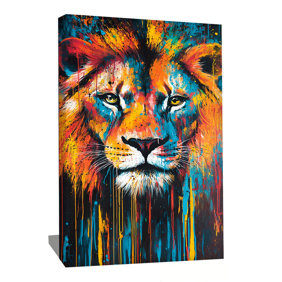 tableau lion