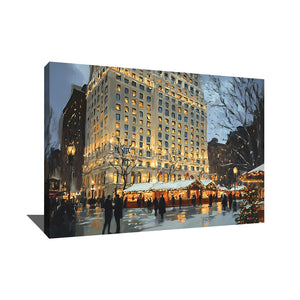 Tableau paysage urbain abstrait