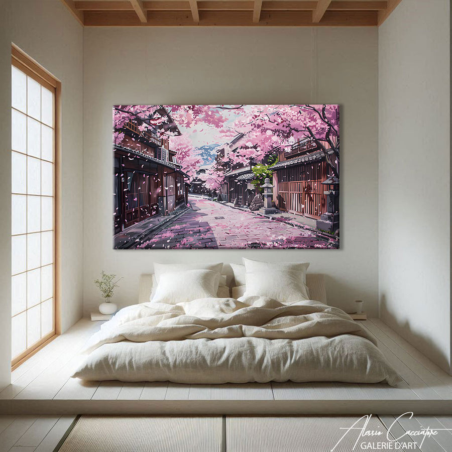 Tableau De Cerisier Japonais – mise en situation