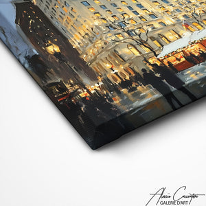 TABLEAU PAYSAGE URBAIN ABSTRAIT AlessioCacciatore