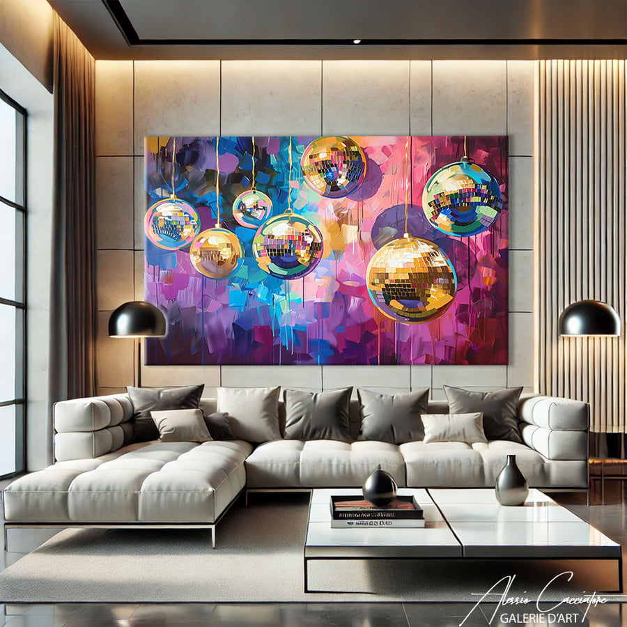 Tableau Boule Disco – mise en situation