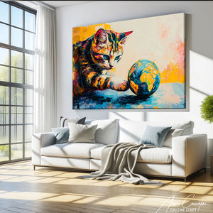 Tableau Moderne Chat