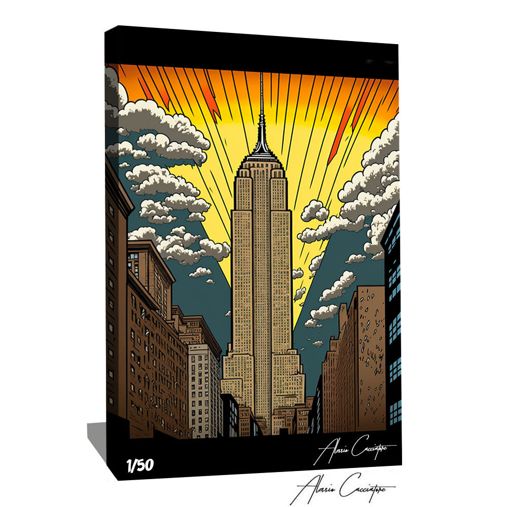 Runa art Tableau Décoration Murale La ville de New York 120x40 cm - 3 Runa art Tableau Décoration Murale La ville de New York 120x40 cm - 3