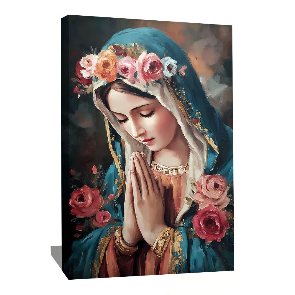 TABLEAU PORTRAIT VIERGE MARIE