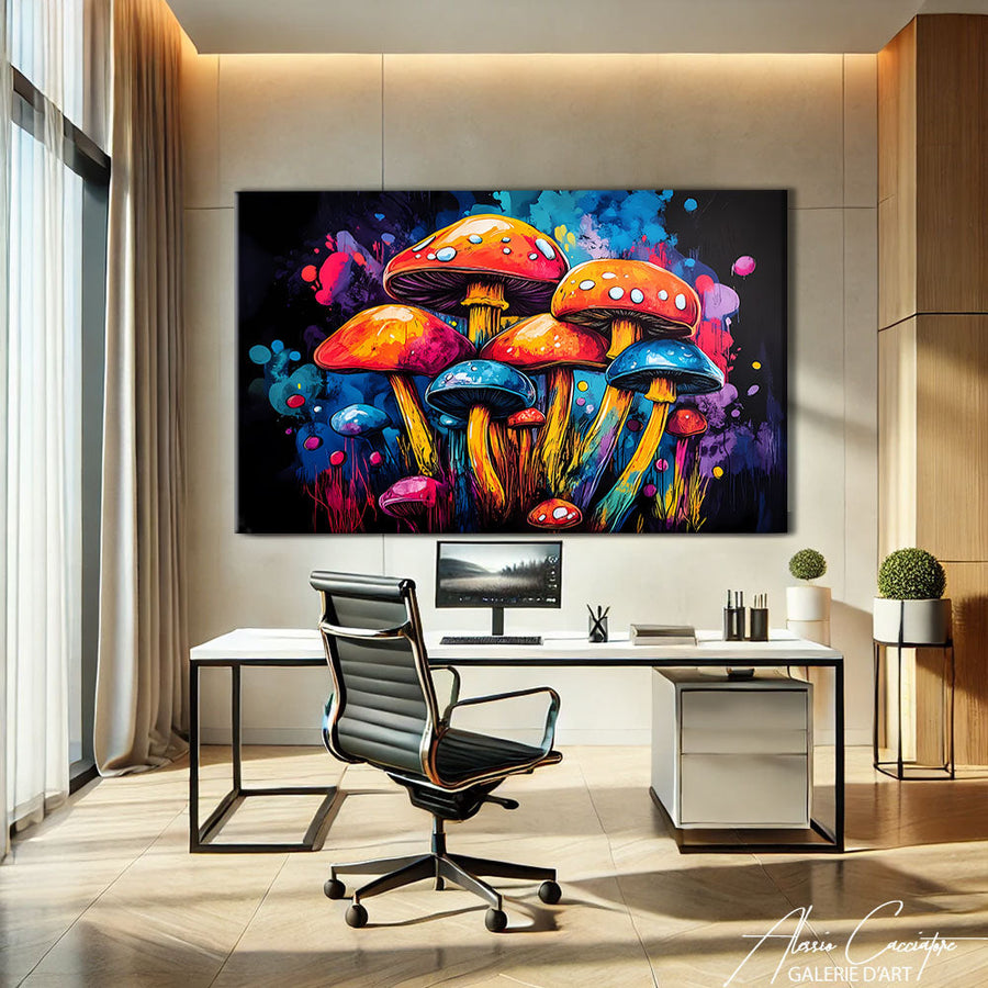 TABLEAU CHAMPIGNONS Alessio Cacciatore – mise en situation
