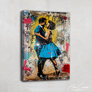 Tableau Couple Entrelacé