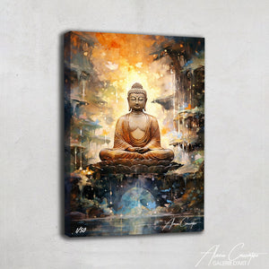 grand tableau bouddha