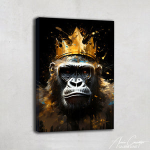 tableau gorille noir