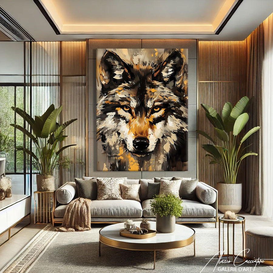 Tableau avec Loup
– mise en situation