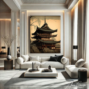 Peinture Temple Japonais