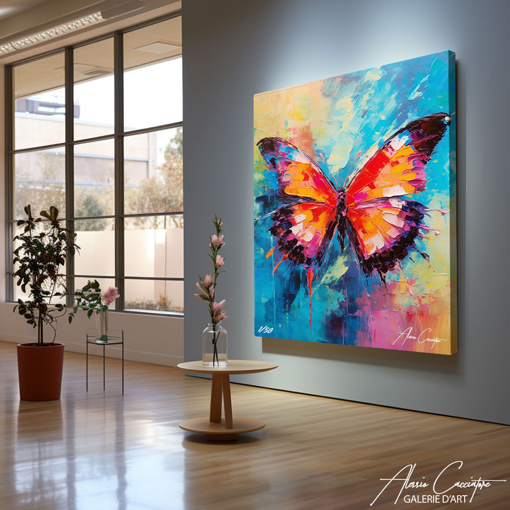 tableau décoration papillon