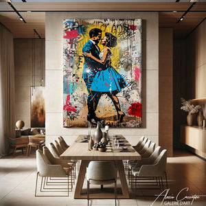 Tableau Couple Entrelacé