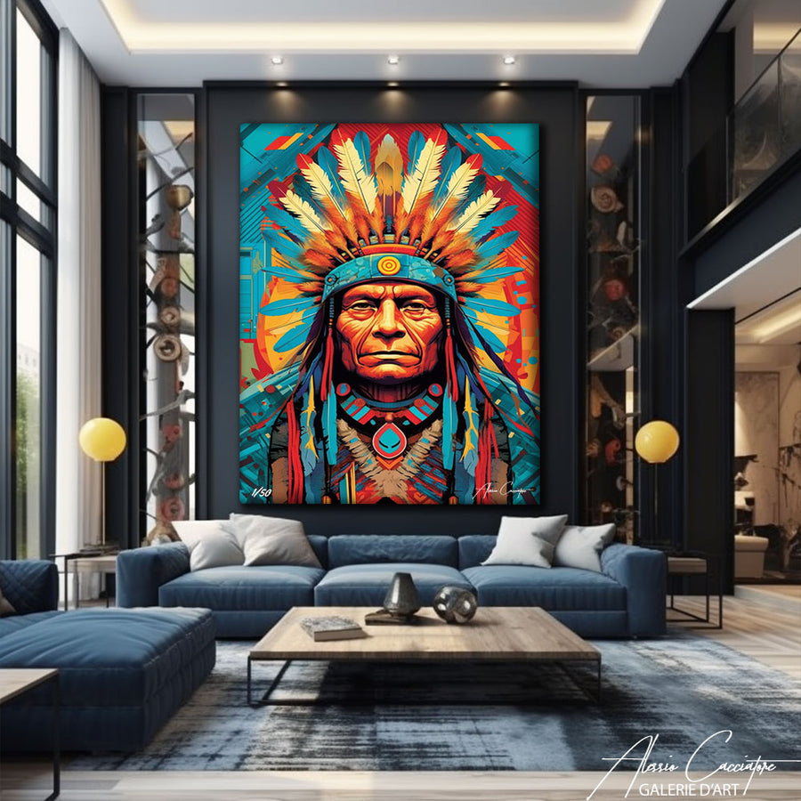 peinture amérindien – mise en situation