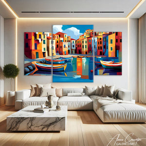 TABLEAU TRIPTYQUE MER